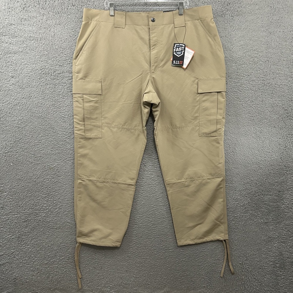 511 Tactical Pants Mens 42x30‎ Beige Cargo Fast Tac TDU Pant Ripstop Work 74462